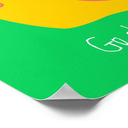 Gelukkig slakken schattige slakken met eigen tempo poster (Hoek)