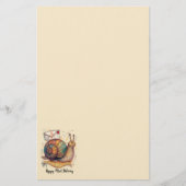 Gelukkig Slakkenpostpapier Briefpapier (Voorkant)