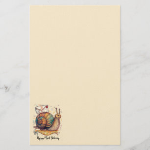 Gelukkig Slakkenpostpapier Briefpapier