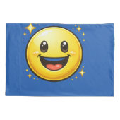 Gelukkig Smiley Gezicht met Vonken Kussensloop (Achterkant)