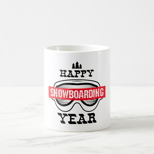 Gelukkig Sneeuwboardjaar Koffiemok
