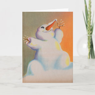 " gelukkig sneeuwgriet " , morgen feestdagen kaart