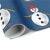 Gelukkig Sneeuwman Inpakpapier (Rol Hoek)