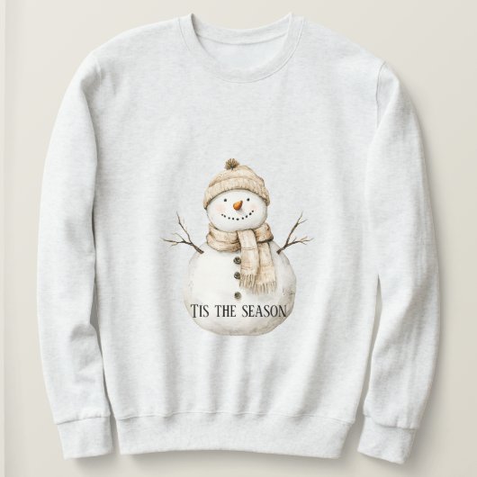 Gelukkig Sneeuwman Kerstmis Trui (Design voorkant)