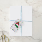 Gelukkig Sneeuwmannen Cadeaubijschrift Cadeaulabel (Met Touw)