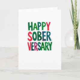 Gelukkig Soberversary kaart, 5x7", enveloppe inbeg Kaart