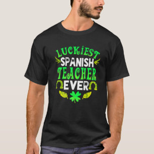 Gelukkig Spaans leraar in Oost-Patrick Day Spani T-shirt