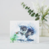 Gelukkig speel briefkaart (Staand voorkant)