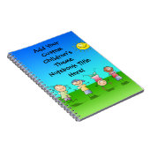 Gelukkig spelen kinderen in de zon, Kinder buitens Notitieboek (Rechterzijde)