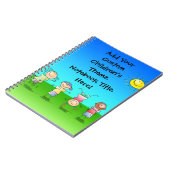 Gelukkig spelen kinderen in de zon, Kinder buitens Notitieboek (Linkerzijde)