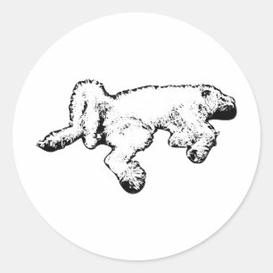 Gelukkig Spinone Ink Art Sticker