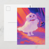 Gelukkig spookhond briefkaart (Voorkant / Achterkant)