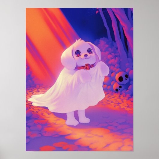 Gelukkig spookhond poster (Voorkant)