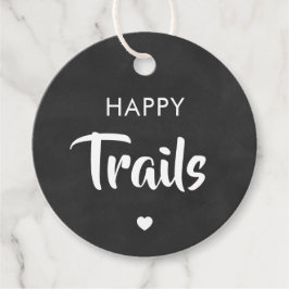 Gelukkig sporen cadeaubijsluiter, noot en trail mi bedankjes labels