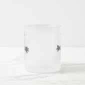 Gelukkig springend quokka cartoon design matglas koffiemok (Center)