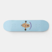 Gelukkig springend quokka cartoon design persoonlijk skateboard (Horizontaal)