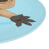 Gelukkig springend quokka cartoon design snijplank (Hoek)