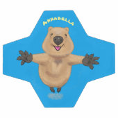 Gelukkig springend quokka cartoon design voetbal (Enkel)