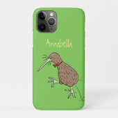 Gelukkig springkiwi met het ontwerp van de cartoon Case-Mate iPhone case (Achterkant)