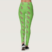 Gelukkig springkiwi met het ontwerp van de cartoon leggings (Achterkant)