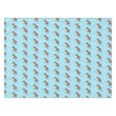 Gelukkig springkiwi met het ontwerp van de cartoon tafelkleed (Voorkant (Horizontaal))