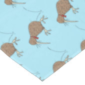 Gelukkig springkiwi met het ontwerp van de cartoon tafelkleed (Gekanteld)