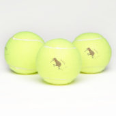 Gelukkig springkiwi met het ontwerp van de cartoon tennisballen (Multi)