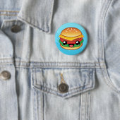Gelukkig Sprong Burger Ronde Button 5,7 Cm (In situ)