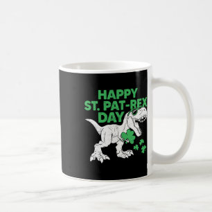 Gelukkig St Pat Rex-dag T-shirt St Patricks-dinosa Koffiemok