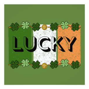 Gelukkig St. Patrick Day Foto Afdruk