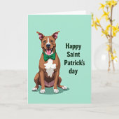 Gelukkig St. Patrick Hondendag Kaart (Gele Bloem)