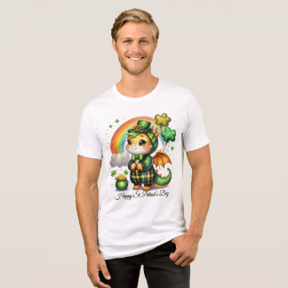 Gelukkig St. Patrick’s Heren  Tri-Blend Shirt