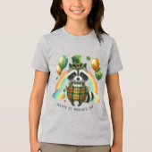 Gelukkig St. Patrick’s Kinder T-shirt met Achterka (Voorkant)