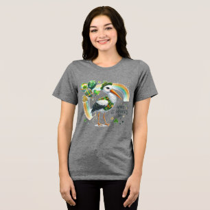 Gelukkig St. Patrick’s Vrouwen Tri-Blend Shirt