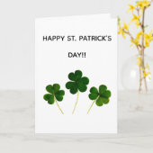 Gelukkig St. Patrick's Dag Kaart (Gele Bloem)