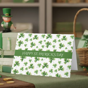 Gelukkig St. Patrick's Dag Kaart   Shamrock Patroo