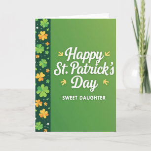 Gelukkig St. Patrick's Dag Lieve Dochter Kaart