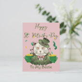 Gelukkig St. patrick's dag Lucky Shamrocks Simple Feestdagenkaart (Staand voorkant)