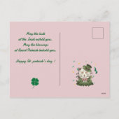 Gelukkig St. patrick's dag Lucky Shamrocks Simple Feestdagenkaart (Achterkant)