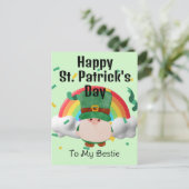 Gelukkig St. patrick's dag Lucky Shamrocks Simple Feestdagenkaart (Staand voorkant)