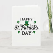 Gelukkig St. Patrick's Dag Script Kaart (Voorkant)