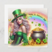 Gelukkig St. Patrick's Dag Vakantiebord Feestdagenkaart (Voorkant / Achterkant)