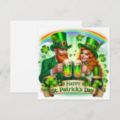 Gelukkig St. Patrick's Dag Vakantiekaart Feestdagenkaart (Voorkant / Achterkant)