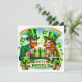 Gelukkig St. Patrick's Dag Vakantiekaart Feestdagenkaart (Staand voorkant)