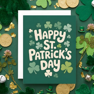 Gelukkig St. Patrick's Dag Wenskaart Feestdagenkaart