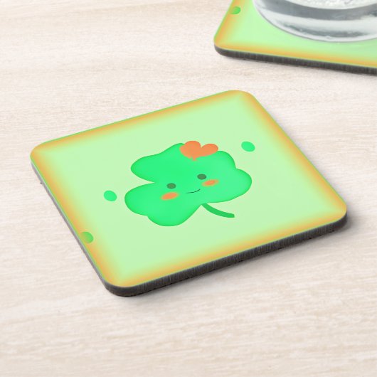 Gelukkig St. Patrick's Day. Bestel nu Bier Onderzetter (Linkerzijde)