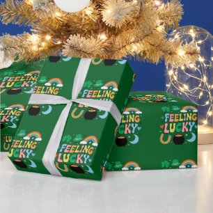 Gelukkig St. Patricks Day Charme Ierse Shamrock Cadeaupapier