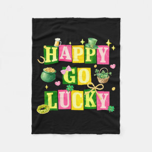 Gelukkig St. Patrick's Day coquette boog Fleece Deken