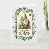 Gelukkig St. Patrick's Day. Cute Irish Gnomes Kaart (Voorkant)