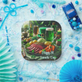 Gelukkig St. Patrick's Day diner papieren bord (Feest)